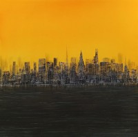 Irtiza Kazmi, 36 x 36 inches, Acrylics on Canvas, Landscape Painting, AC-IRTK-076